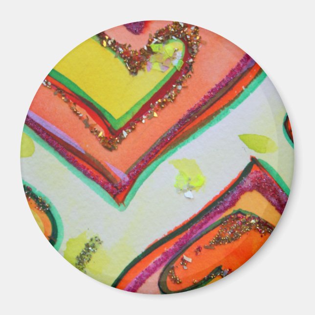 Laugh Hearts Magnet (Front)