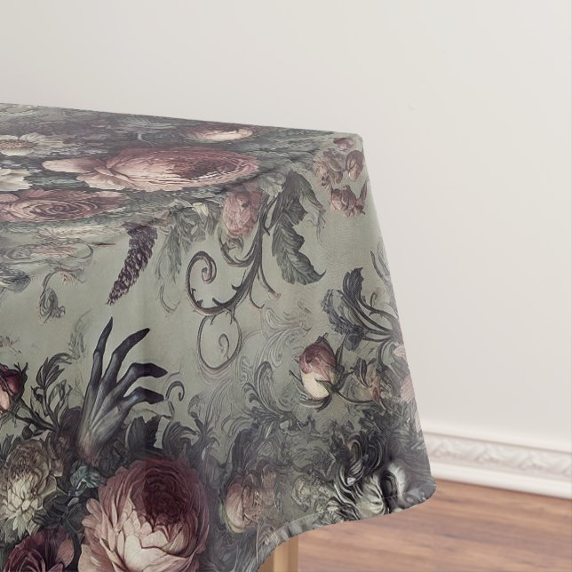 Laugh Lines – Gothic Floral  Tablecloth (In Situ)