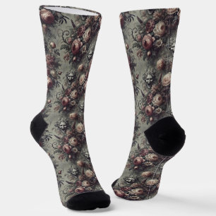 Laugh Lines – Gothic Victorian Tapestry  Socks