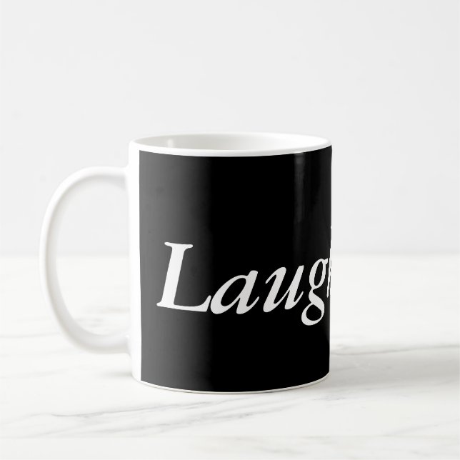 Laugh More Mug (Left)