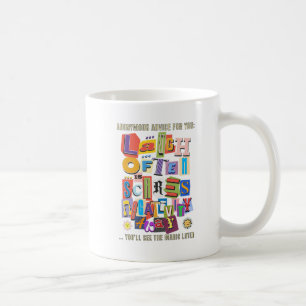 Laugh Often – Positive Typography Quote Design 1 Coffee Mug