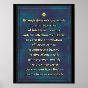 Laugh often... poster