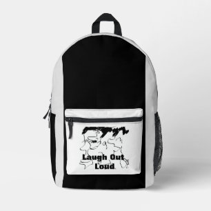 Laugh Out Loud Printed Backpack