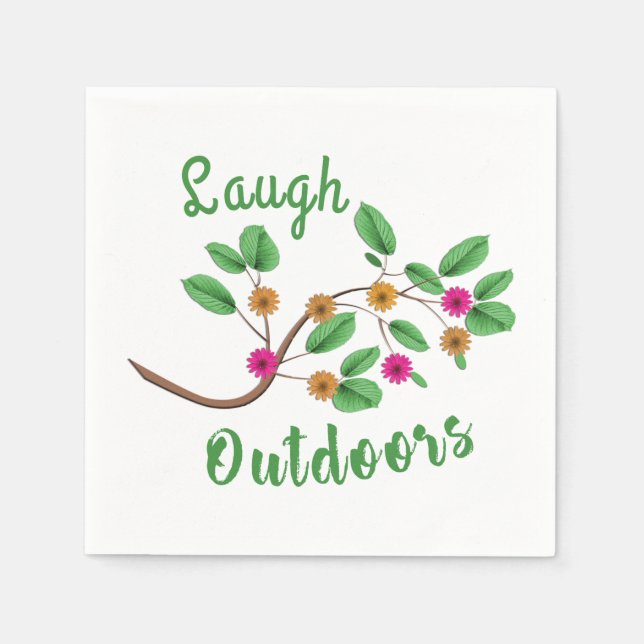 Laugh Outdoors Napkin (Front)