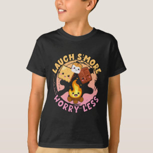Laugh S'more Worry Less Weekend Clamping Children T-Shirt