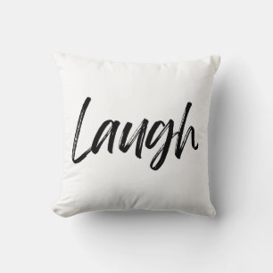 Laugh Throw Pillow