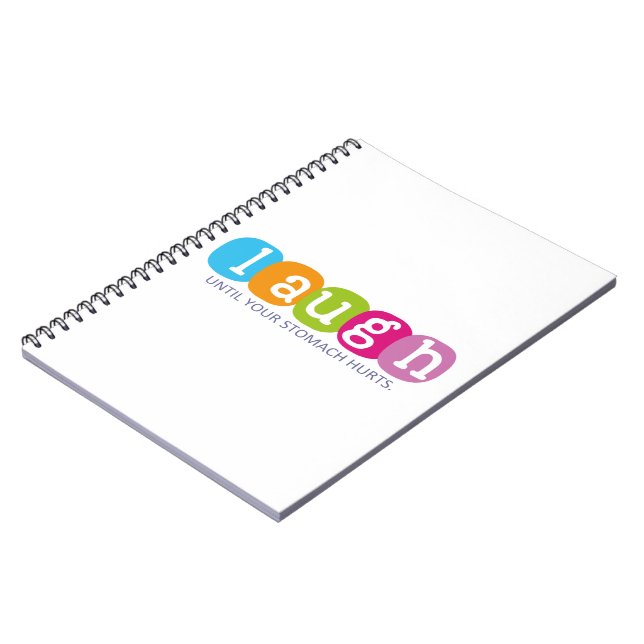 Laugh until your stomach hurts spiral notebook (Left Side)