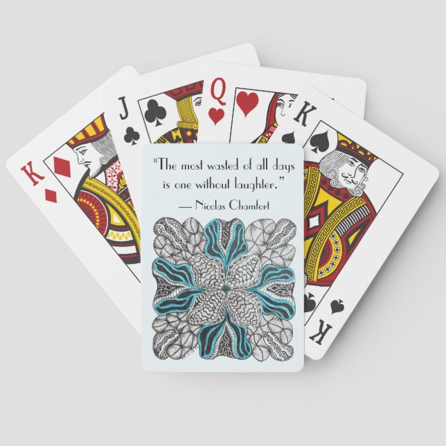 Laugh with Hand-Drawn Doodle Playing Cards (Back)