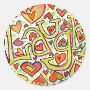 Laugh Word Art Stickers