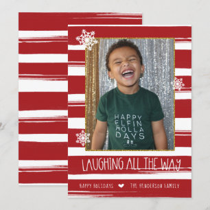 Laughing All The Way Photo Christmas Card