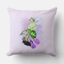 Laughing Baby Pixie Riding a Beetle