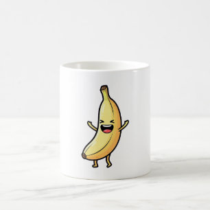 Laughing Banana – Cute Kawaii Illustration Coffee Mug