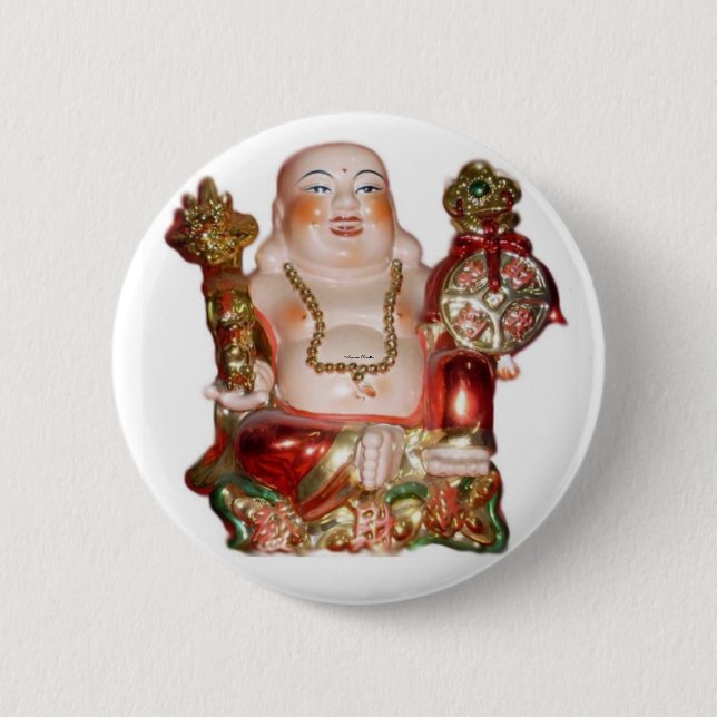 Laughing Buddha Button (Front)