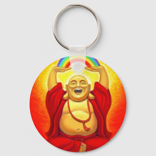 Laughing Buddha Key Ring (Front)