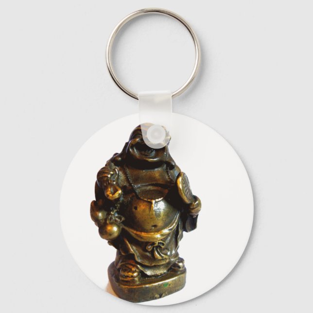 Laughing Buddha Key Ring (Front)