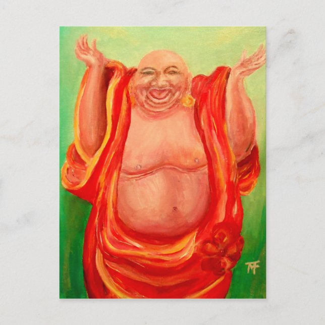 Laughing Buddha Postcard (Front)