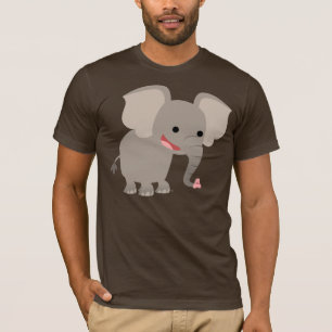 Laughing Cartoon Elephant T-shirt
