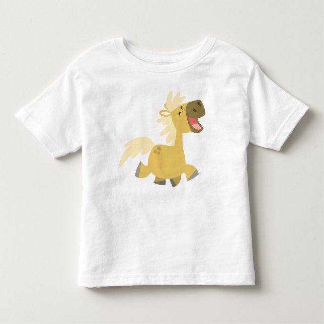 Laughing Cartoon Pony children T-shirt (Front)