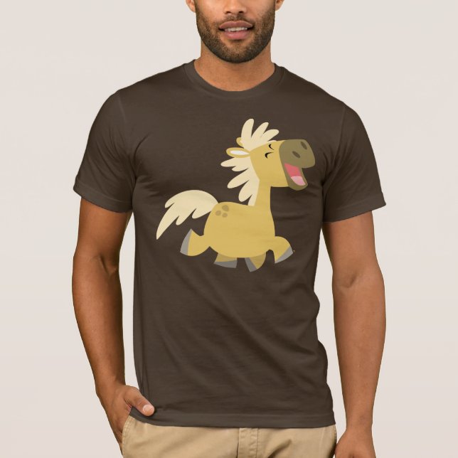 Laughing Cartoon Pony T-shirt (Front)