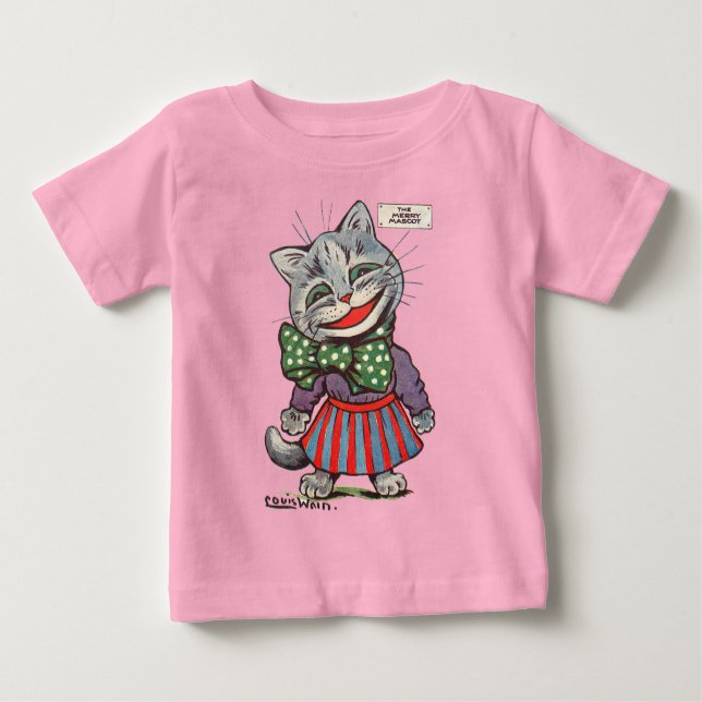 Laughing Cat, Louis Wain Baby T-Shirt (Front)
