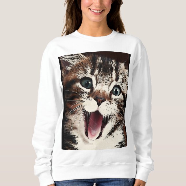 Laughing Cat Sweatshirt (Front)