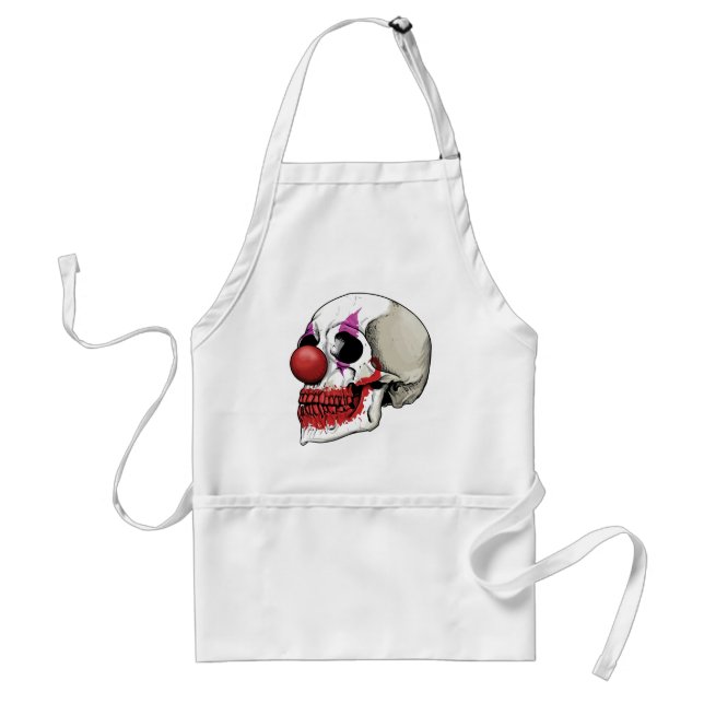 Laughing Clown Skull - Fate Until Death Standard Apron (Front)