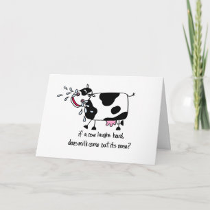 Laughing Cow, Birthday - Personalise It Card