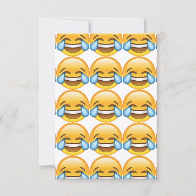 Laughing Crying Tears of Joy emoji (Front)