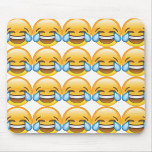 Laughing Crying Tears of Joy emoji Mouse Pad