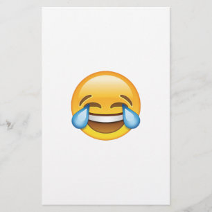 Laughing Crying Tears of Joy emoji Stationery