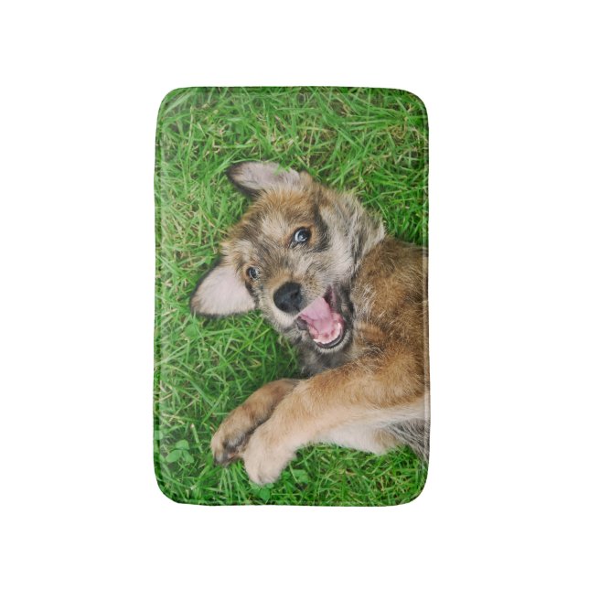 Laughing Dog Berger Picard Puppy Bath Mat (Front Vertical)