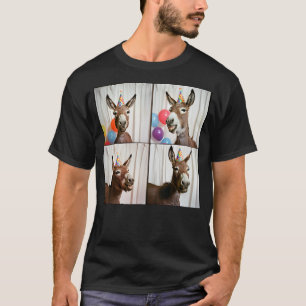 Laughing Donkey Face Farmyard Animal Happy Donkey T-Shirt