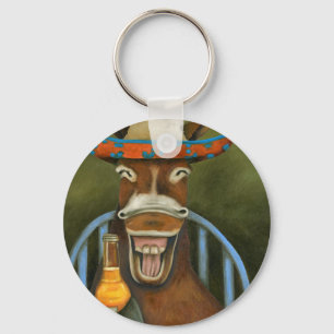 Laughing Donkey Key Ring