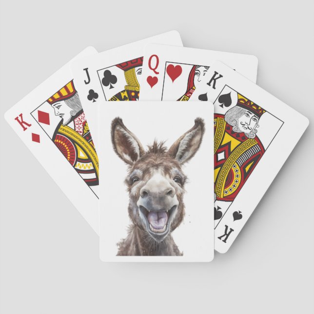 Laughing Donkey  Playing Cards (Back)