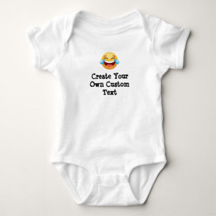 Laughing emoji Create your own Baby Bodysuit