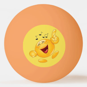 laughing emoji ping pong ball