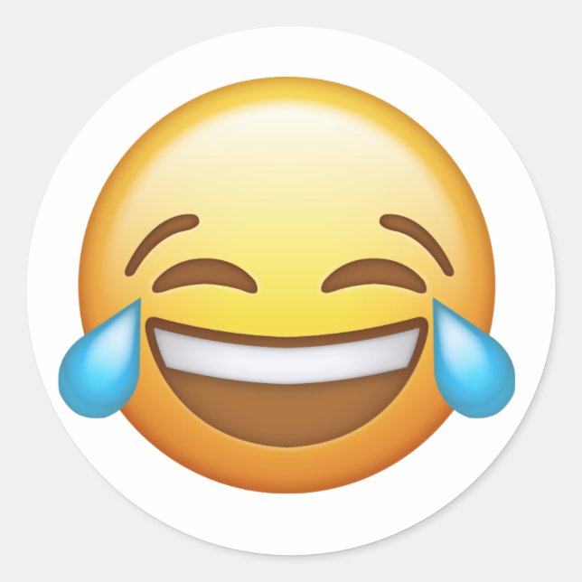Laughing emoji sticker (Front)
