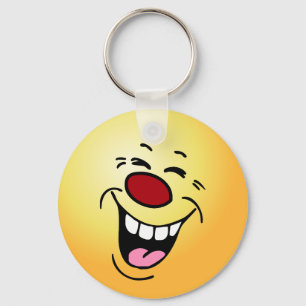 Laughing Face Grumpey Key Ring
