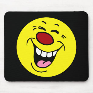 Laughing Face Grumpey Mouse Pad