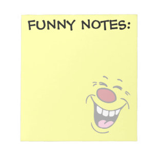 Laughing Face Grumpey Notepad