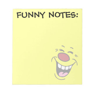 Laughing Face Grumpey Notepad