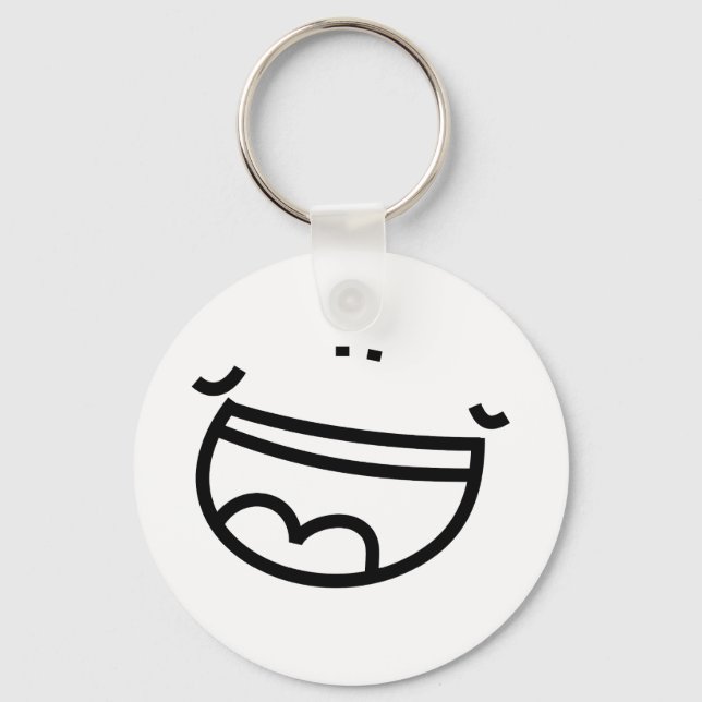 Laughing Face Key Ring (Front)