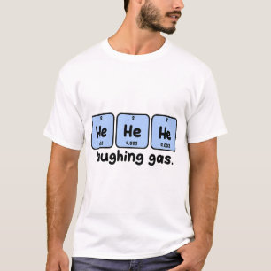 Laughing Gas Chemistry Pun Funny Science Design T-Shirt