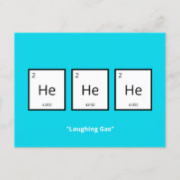 Laughing Gas Helium | Humourous Science Pun  Holid
