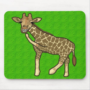 Laughing Giraffe Mousepad