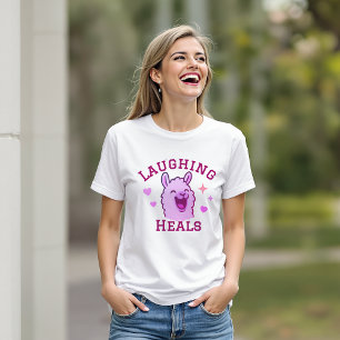 Laughing Heals Cute Llama T-Shirt