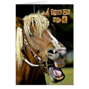 Laughing Horse Card