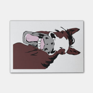 Laughing Horse Fun Equestrian art Post-it Notes