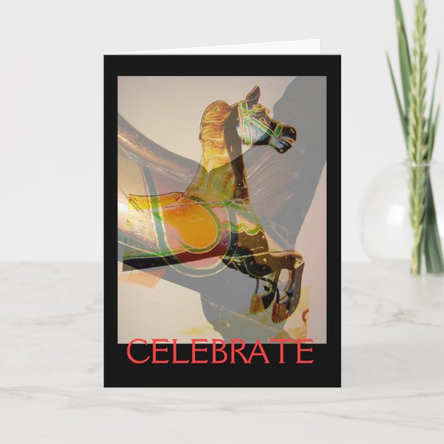 Laughing Horse Holiday Card (Front)