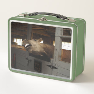  Laughing horse Metal Lunch Box
